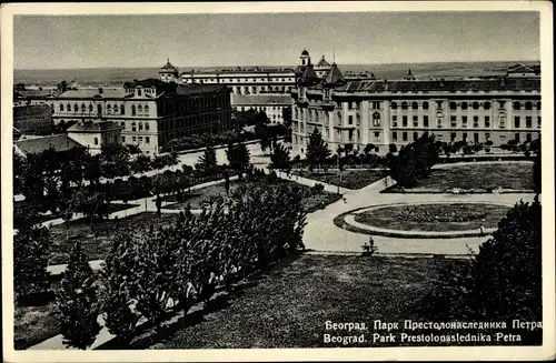 Ak Beograd Belgrad Serbien, Park Prestolonaslednika Petra