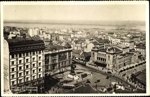 Ak Belgrad Beograd Serbien, Panorama