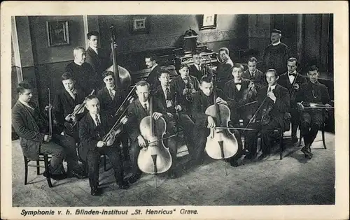Ak Grave Nordbrabant Niederlande, Symphonie v. h. Blinden Institut St. Henricus