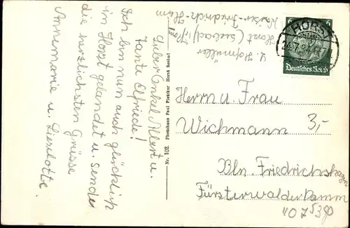 Ak Niechorze Seebad Horst Pommern, Strand und Küste