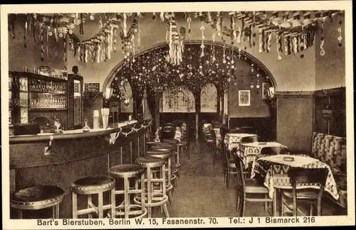 Ak Berlin Mitte, Barts Bierstuben, Fasanenstr. 70