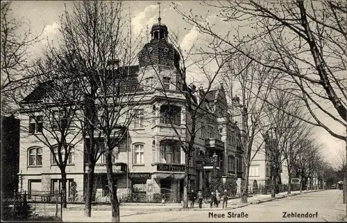 Ak Berlin Zehlendorf, Neue Straße, Kolonialwarenhandlung Max Preuss