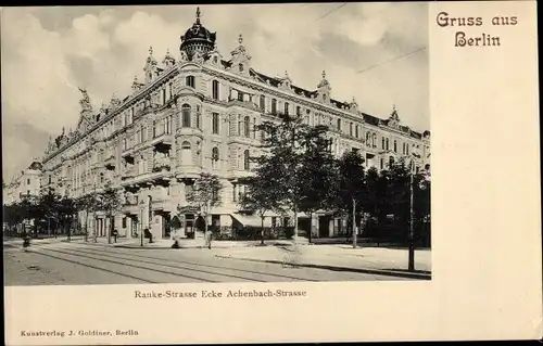 Ak Berlin Charlottenburg, Ranke Straße, Ecke Achenbach Straße