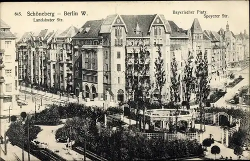 Ak Berlin Schöneberg, Landshuterstr., Bayerischer Platz, Speyerer Straße