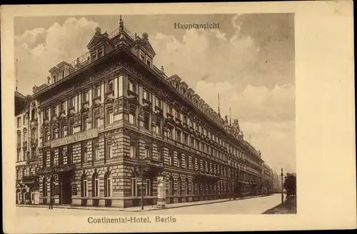 Ak Berlin Mitte, Continental Hotel, Hauptansicht