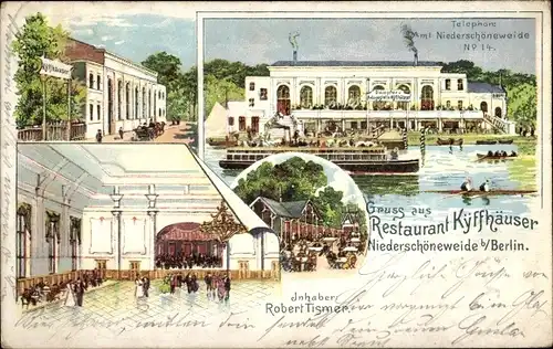 Litho Berlin Treptow Niederschöneweide, Restaurant Kyffhäuser, Innenansicht