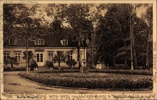 Ak Berlin Steglitz, Stadtpark Restaurant