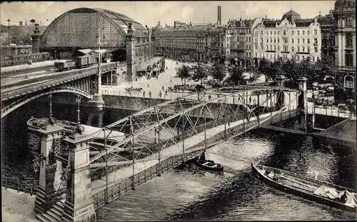 Ak Berlin Mitte, Bahnhof Friedrichstraße