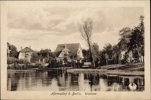 Ak Berlin Reinickendorf Hermsdorf, Waldsee