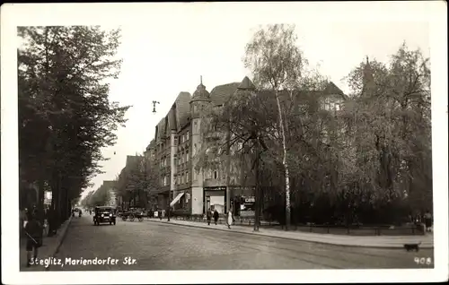 Foto Ak Berlin Steglitz, Partie in der Mariendorfer Straße