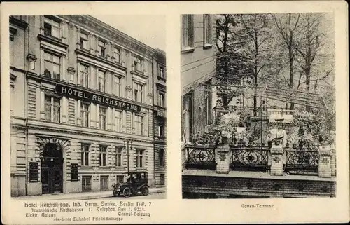 Ak Berlin Mitte, Hotel Reichskrone, Neustädtische Kirchstraße 11