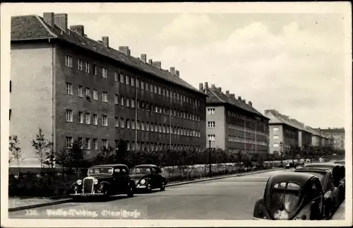 Ak Berlin Wedding, Otawistraße, Wohnsiedlung, Autos