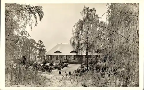 Ak Berlin Zehlendorf Wannsee, Wannsee Terrassen im Winter