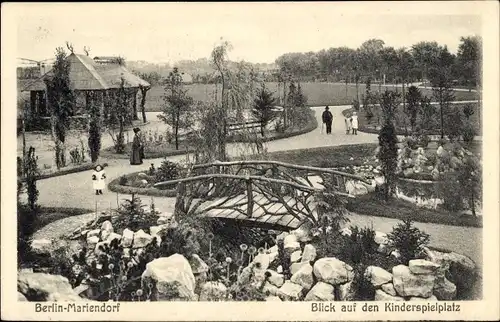 Ak Berlin Tempelhof Mariendorf, Blick auf den Kinderspielplatz