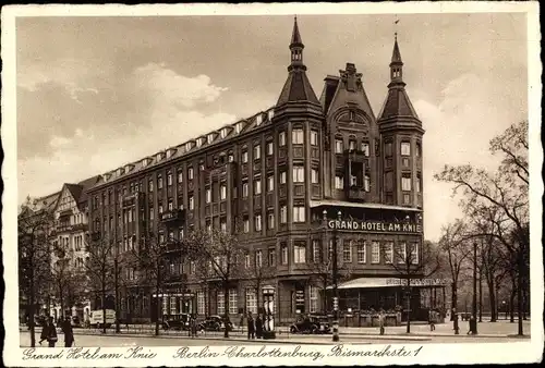 Ak Berlin Charlottenburg, Grand Hotel am Knie, Bismarckstraße 1