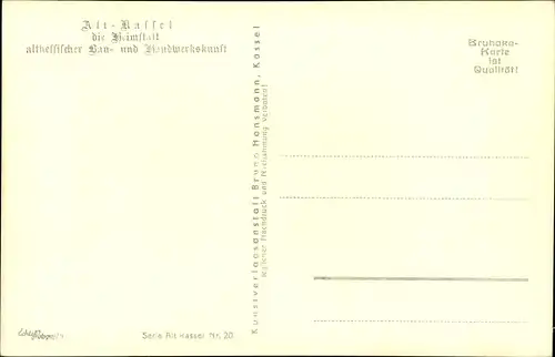 Ak Kassel in Hessen, Am Holzmarkt, Blick in die Waisenhausstraße, Fleischermeister Wilhelm Pötter