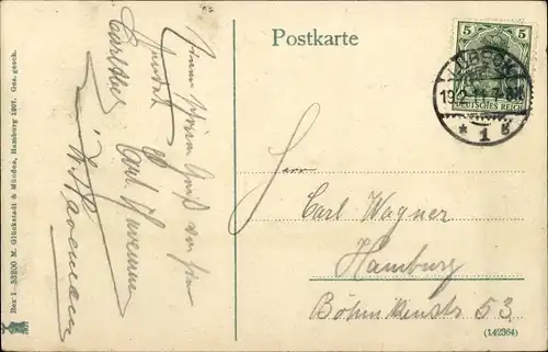 Ak Hansestadt Lübeck, Hafen