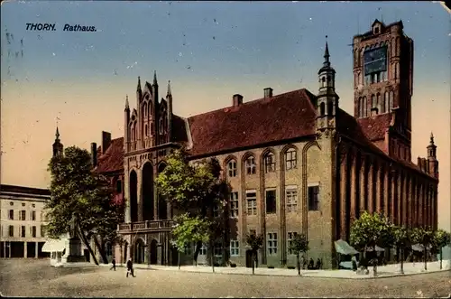 Ak Toruń Thorn Westpreußen, Rathaus, Außenansicht