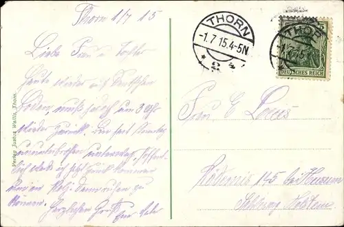 Ak Toruń Thorn Westpreußen, Rathaus, Außenansicht