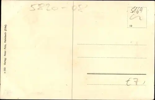 Ak Heimbach in der Eifel, Straßenpartie, Kirchturm