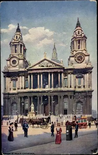 Künstler Ak London City England, Saint Paul´s Cathedral