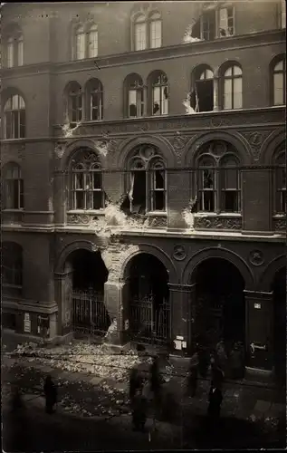 Ak Berlin Kreuzberg, Revolution, Straßenkämpfe, Das zerstörte Gebäude des Vorwärts