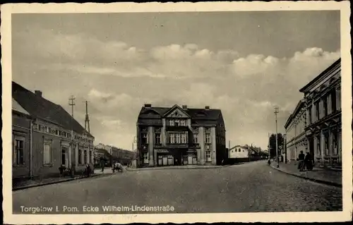 Ak Torgelow an der Uecker, Wilhelmstraße, Ecke Lindenstraße