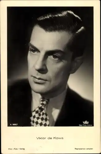 Ak Schauspieler Viktor de Kowa, Portrait