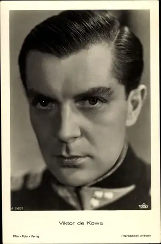 Ak Schauspieler Viktor de Kowa, Portrait