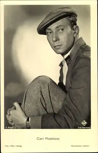 Ak Schauspieler Carl Raddatz, Portrait, UFA Film A 3579/2