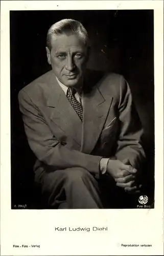 Ak Schauspieler Karl Ludwig Diehl, Portrait