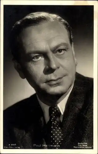 Ak Schauspieler Paul Hartmann, Portrait, Film Foto Verlag A 3722/1