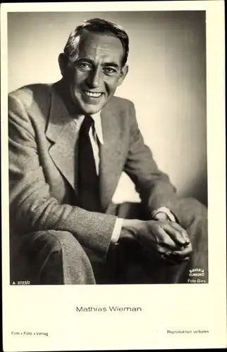 Ak Schauspieler Mathias Wiemann, Portrait, Film Foto Verlag A 3723/2