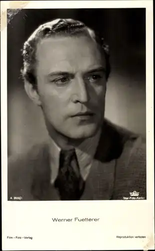 Ak Schauspieler Werner Fuetterer, Portrait