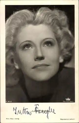 Ak Schauspielerin Jutta Freybe, Portrait