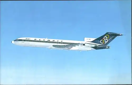 Ak Griechisches Passagierflugzeug, Olympic Airways, Boeing 727 200
