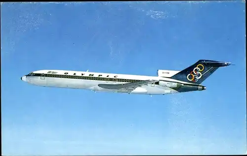 Ak Griechisches Passagierflugzeug, Olympic Airways, Boeing 727 200