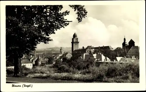 Ak Plauen im Vogtland, Teilansicht