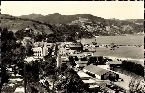 Ak Philippeville Algerien, Vue generale sur le quartier de la Gare