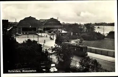 Ak Rotterdam Südholland Niederlande, Maasstation