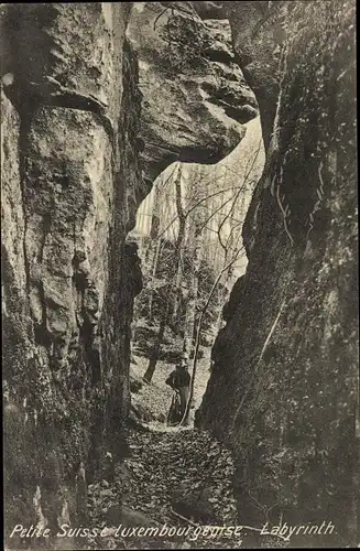 Ak Luxemburg, Petite Suisse Luxembourgeoise, Labyrinth