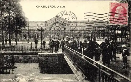 Ak Charleroi Wallonien Hennegau, La Gare