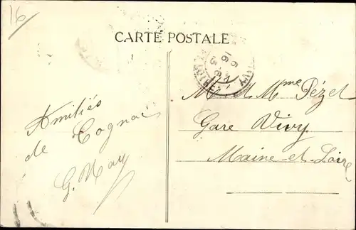 Ak Cognac Charente, Entrée du Boulevard Denfert Rochereau