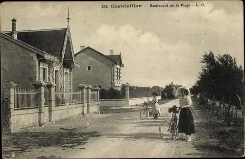 Ak Châtelaillon Charente Maritime, Boulevard de la Plage