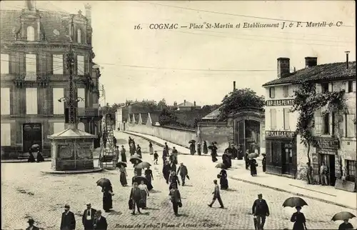 Ak Cognac Charente, Place Saint Martin et Etablissement