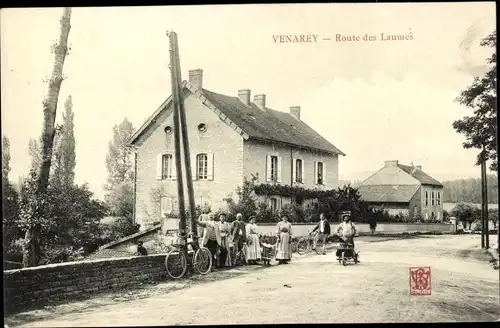 Ak Venarey les Laumes Cote d'Or, Straßenpartie