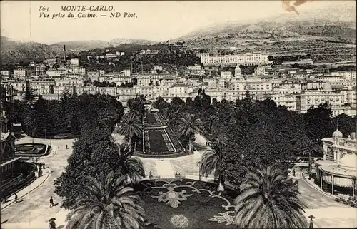 Ak Monte Carlo Monaco, Vue prise du Casino