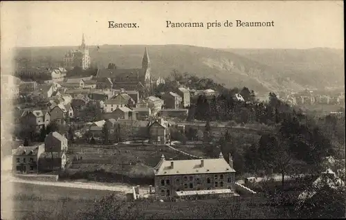 Ak Esneux Wallonien Lüttich, Panorama pris de Beaumont