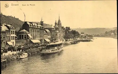 Ak Dinant Wallonien Namur, Quai de Meuse