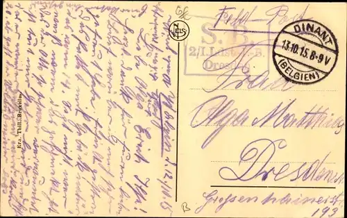 Ak Dinant Wallonien Namur, Quai de Meuse